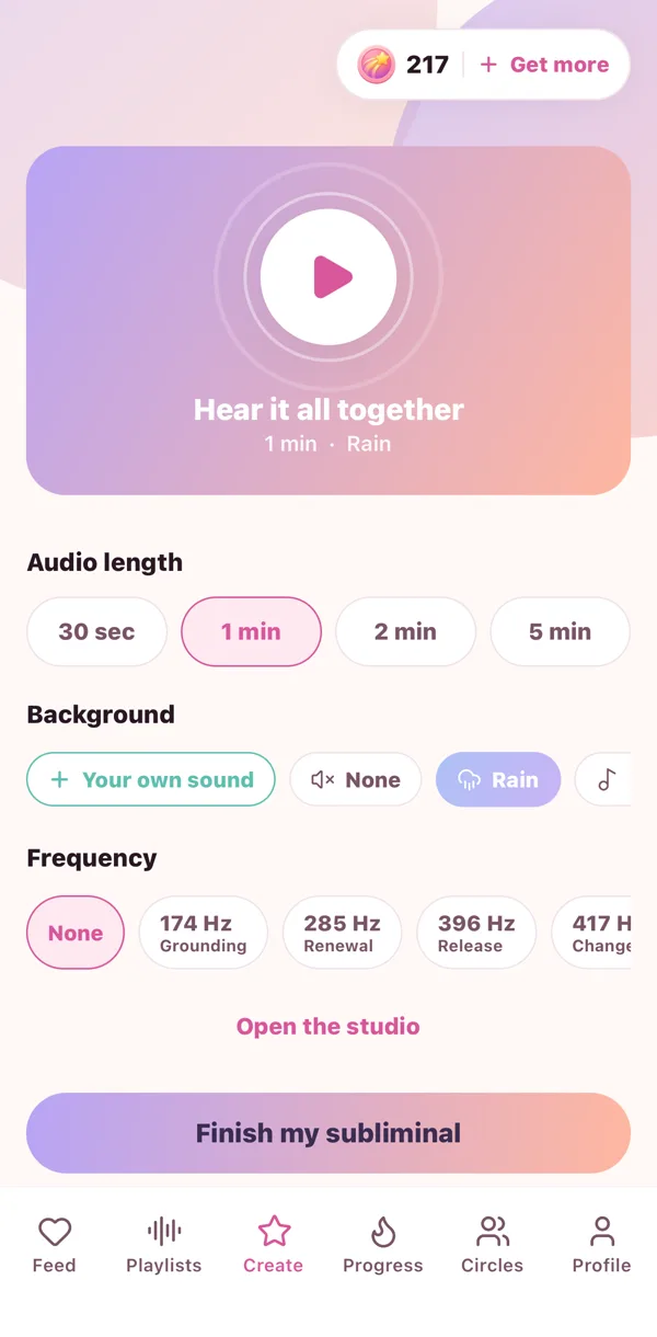Length, background, frequency. Then hear it all together.